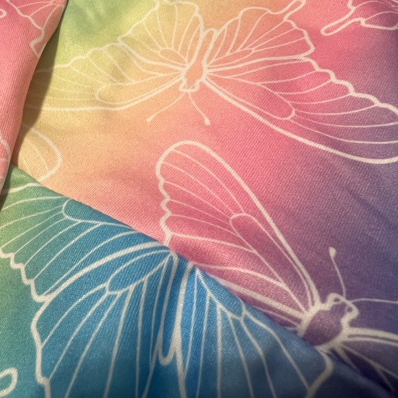 Colorful Butterfly Print Kids Dress - Picture 4 of 4